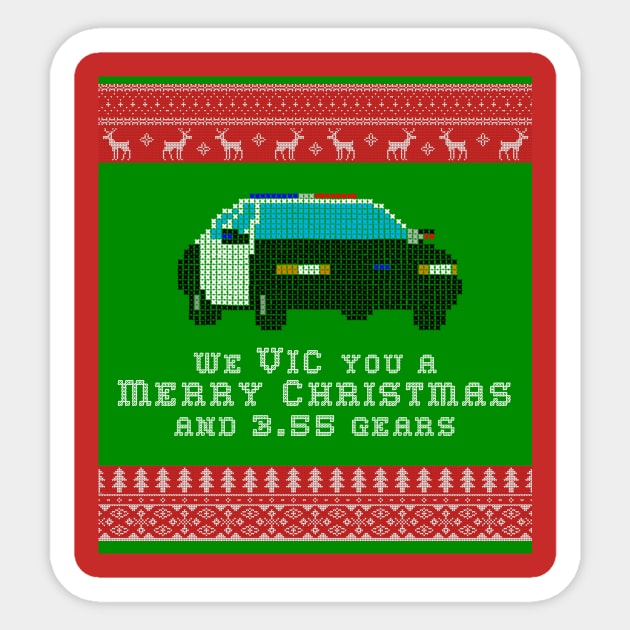 Crown Victoria Christmas (3.55 Gears Version) Sticker by CunninghamCreative